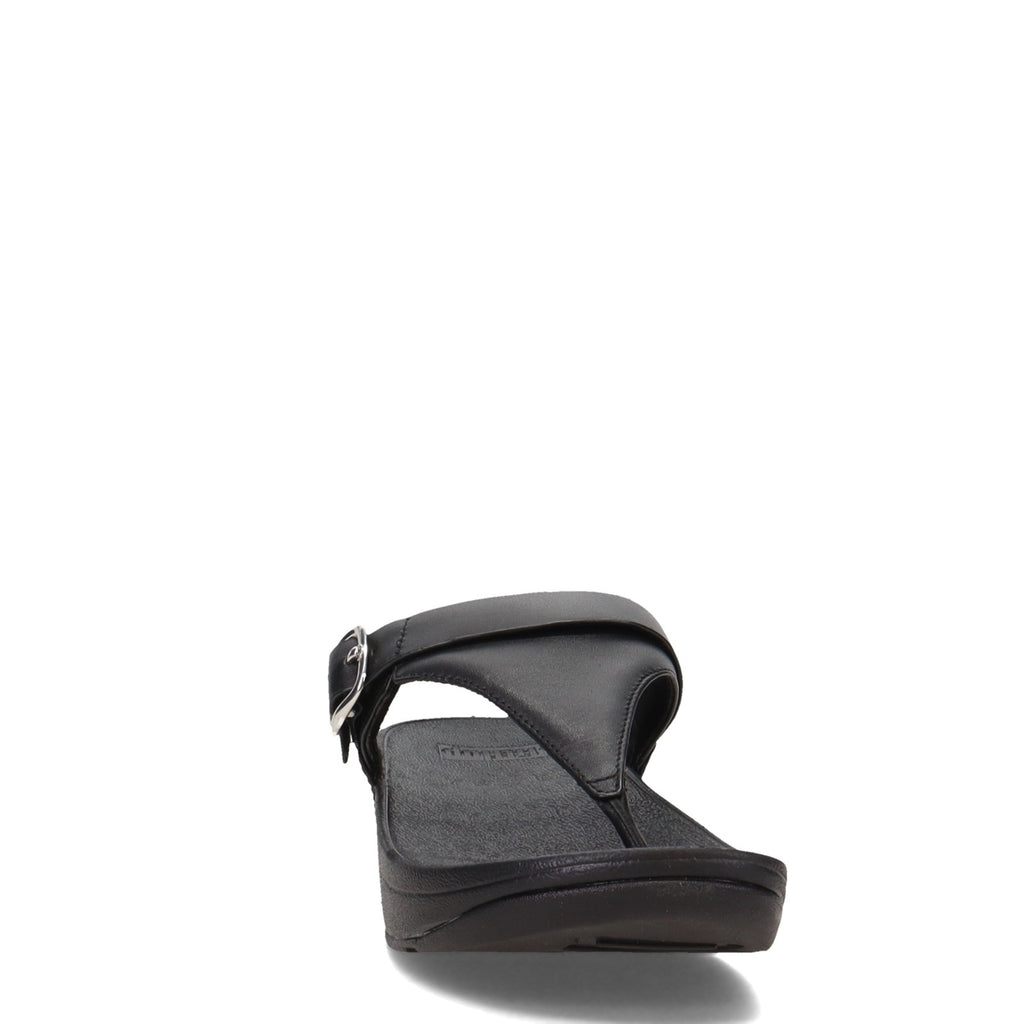 Women's FitFlop Lulu Adjustable Thong Sandal BLACK ES8-090