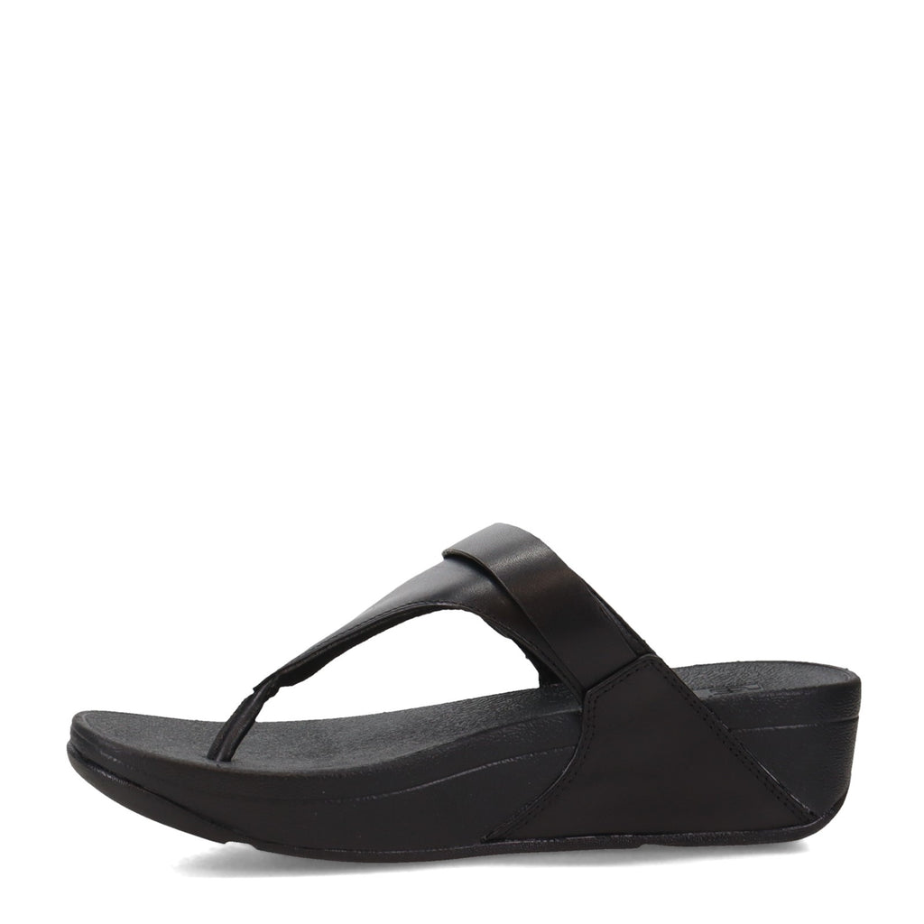 Women's FitFlop Lulu Adjustable Thong Sandal BLACK ES8-090