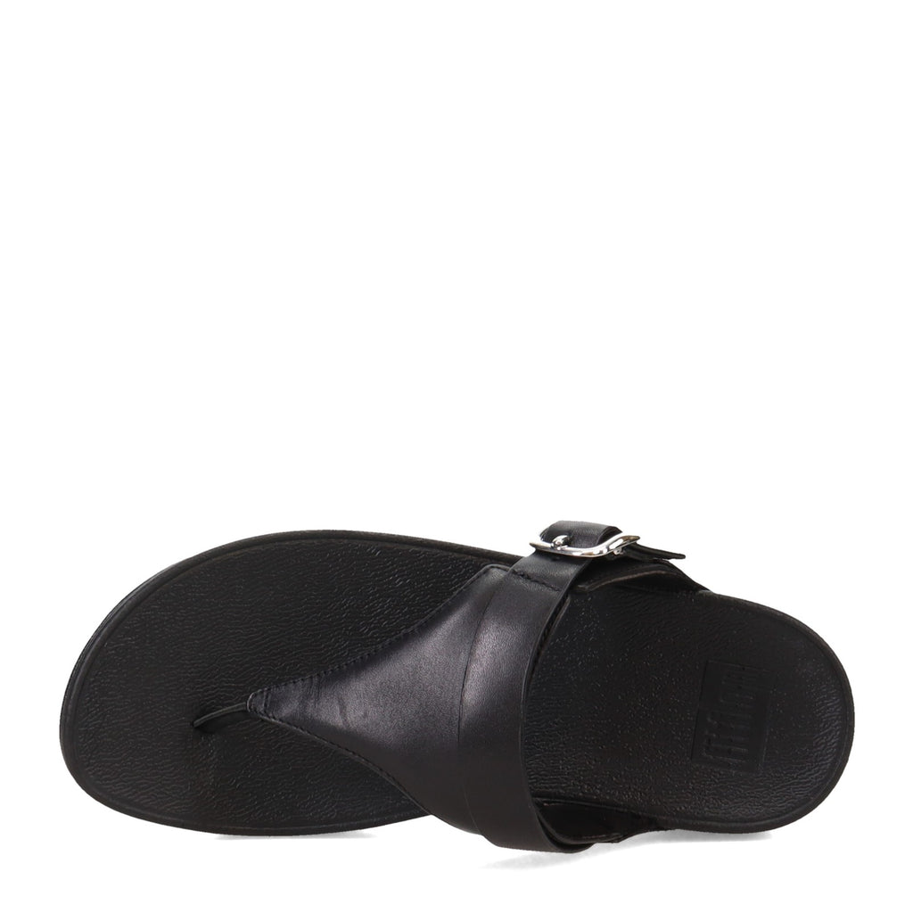 Women's FitFlop Lulu Adjustable Thong Sandal BLACK ES8-090