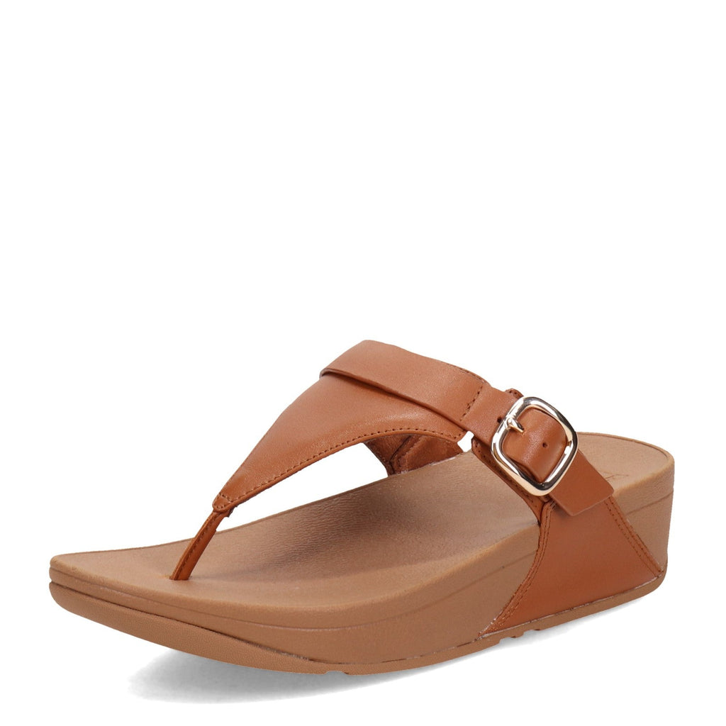 Women's FitFlop Lulu Adjustable Thong Sandal LIGHT TAN ES8-592