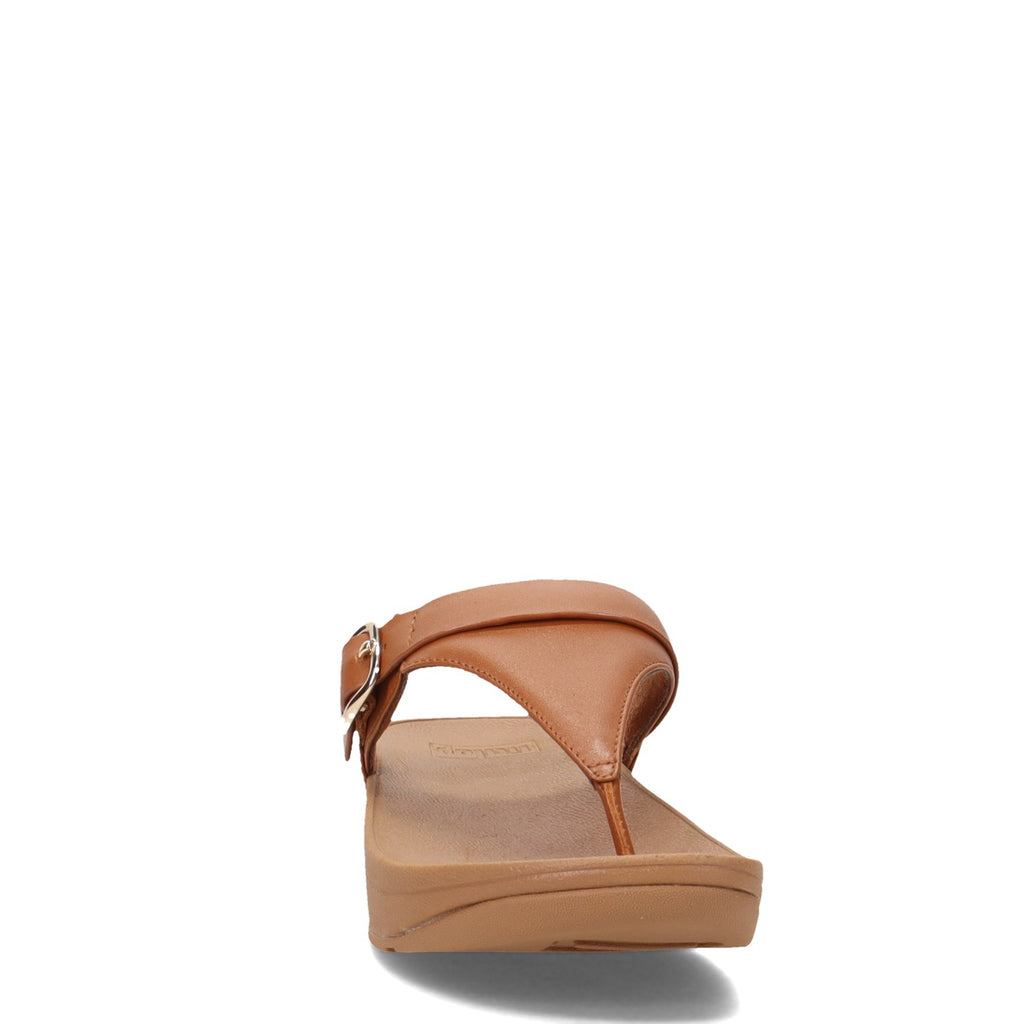 Women's FitFlop Lulu Adjustable Thong Sandal LIGHT TAN ES8-592