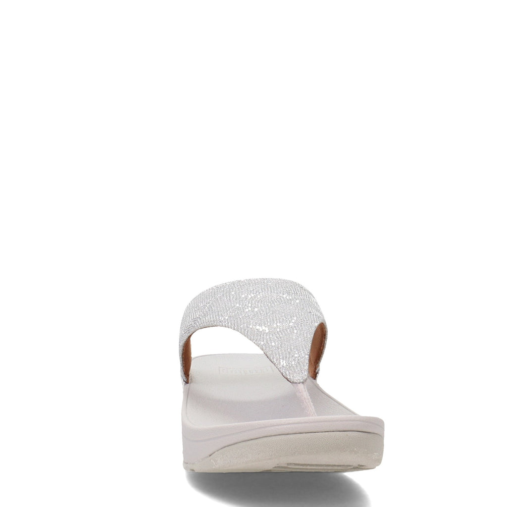 Women's FitFlop Lulu Glitz Thong Sandal SILVER GLINT ET9-011