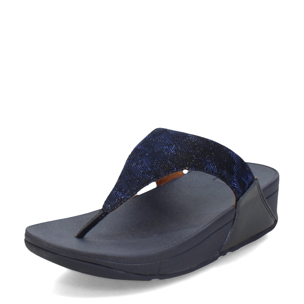 Women's FitFlop Lulu Glitz Thong Sandal MIDNIGHT NAVY ET9-399