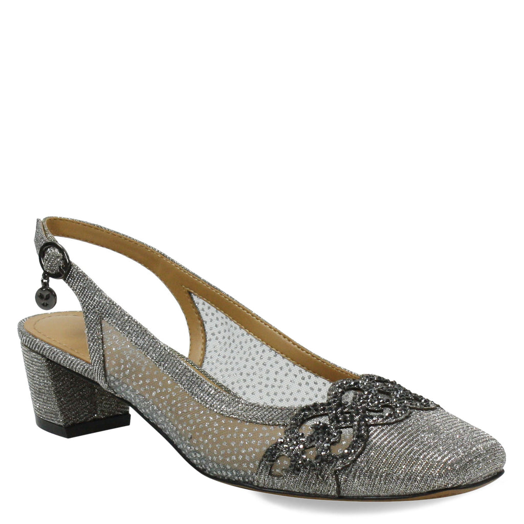 Women's J Renee Faleece Pump PEWTER GLITTER FALEEC-GFPEW