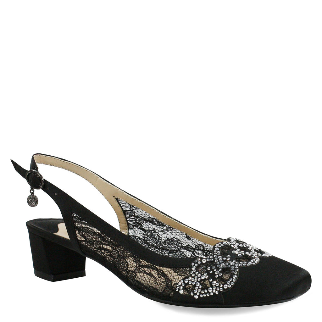 Women's J Renee Faleece Pump BLACK CLEAR FALEEC-SABLK