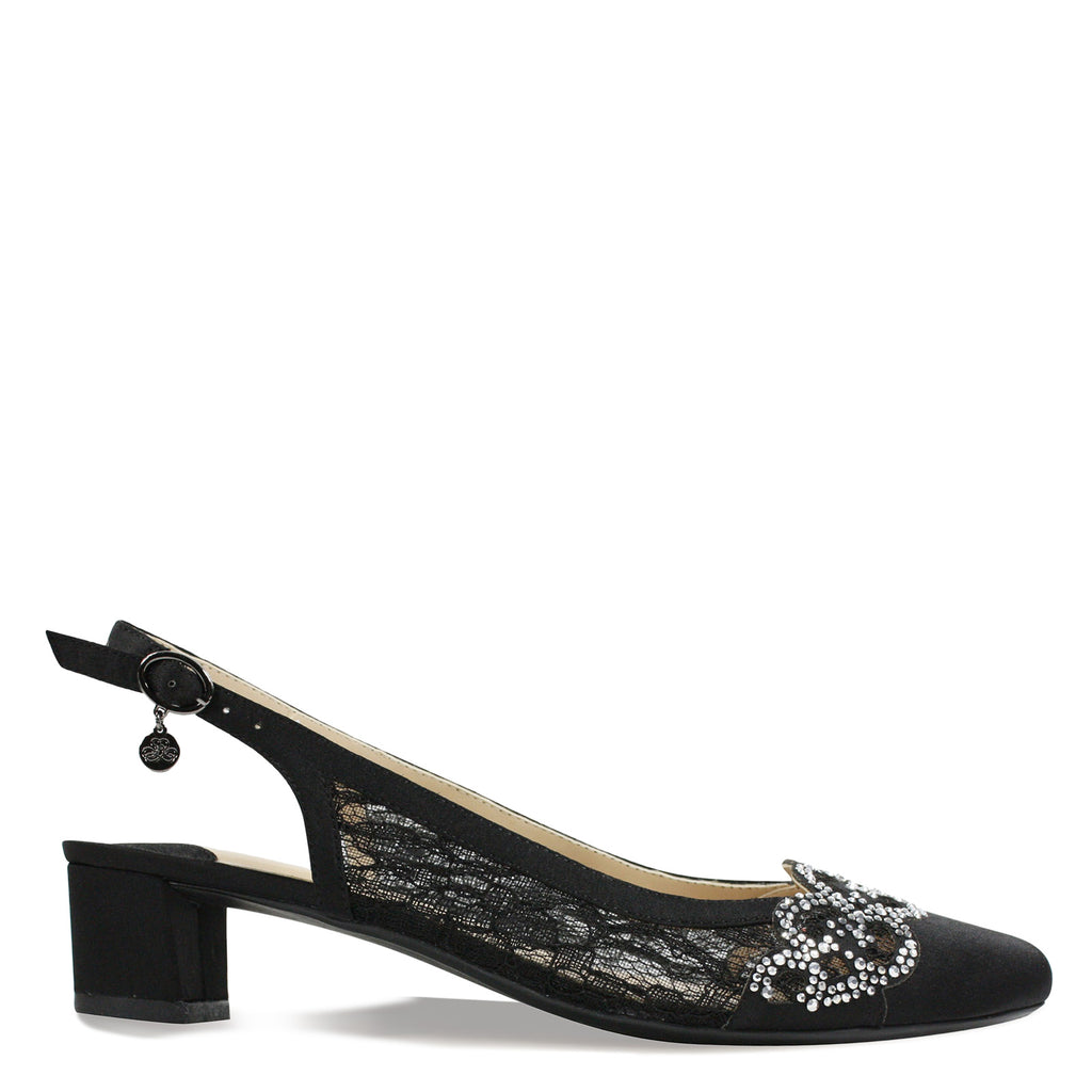 Women's J Renee Faleece Pump BLACK CLEAR FALEEC-SABLK