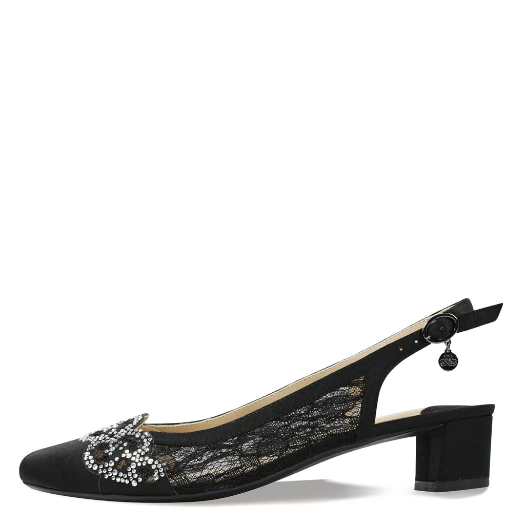Women's J Renee Faleece Pump BLACK CLEAR FALEEC-SABLK