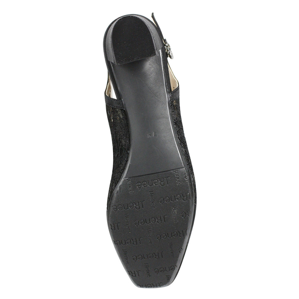 Women's J Renee Faleece Pump BLACK CLEAR FALEEC-SABLK