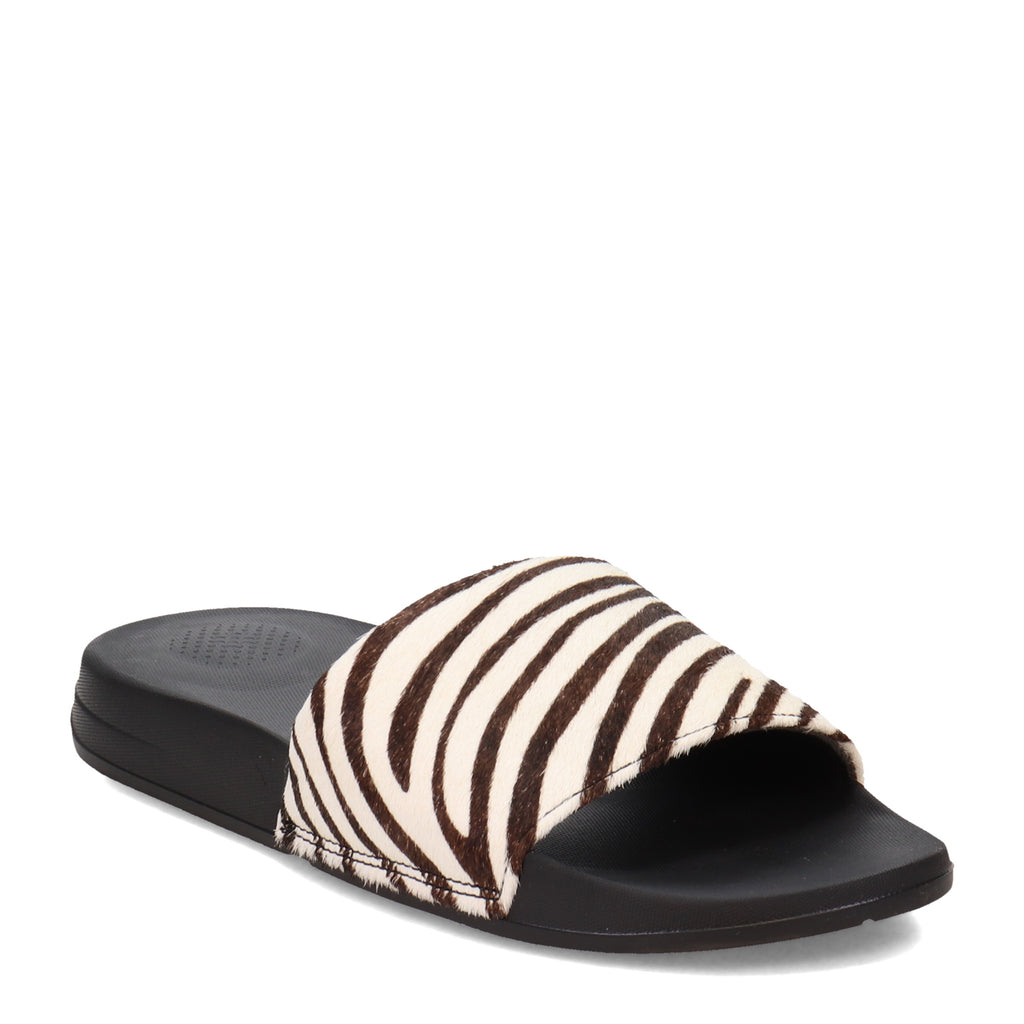 Women's FitFlop iQushion Slide Sandal ZEBRA FE1-A13