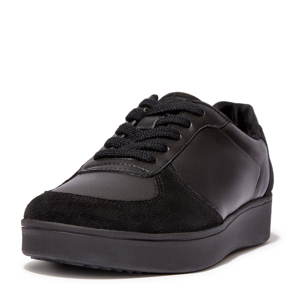 Women's FitFlop Rally Panel Sneaker SOLID BLACK FQ1-090