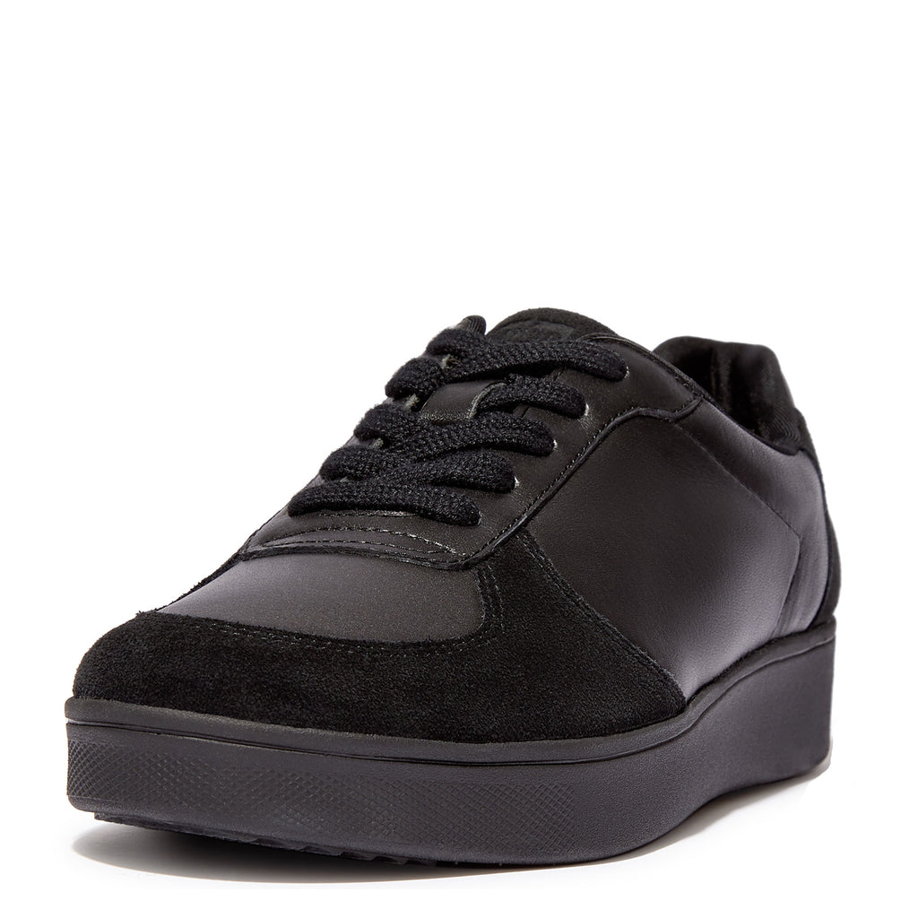 Women's FitFlop Rally Panel Sneaker SOLID BLACK FQ1-090