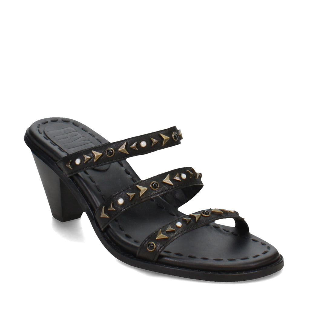 Women's Frye Estelle Studded Sandal BLACK FR40340-BLAC