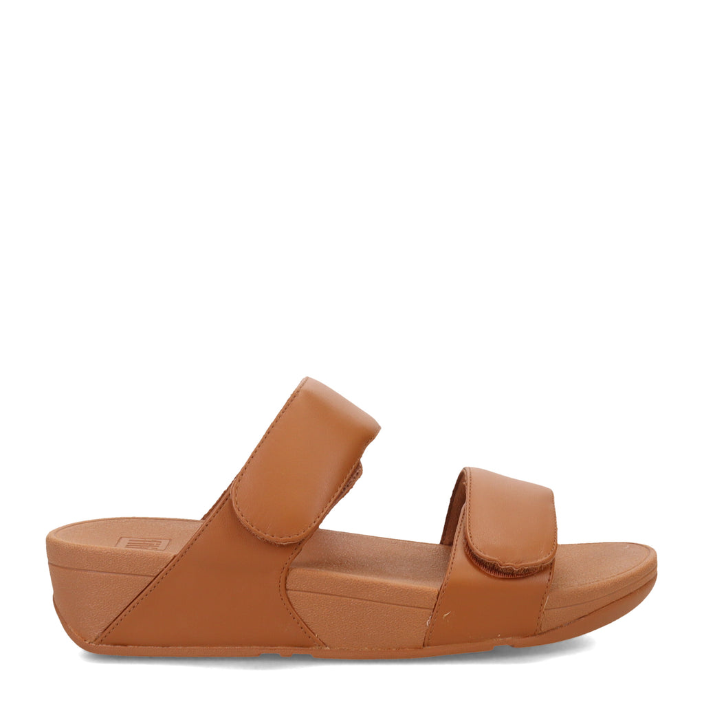 Women's FitFlop Lulu Adjustable Strap Slide Sandal LIGHT TAN FV6-592