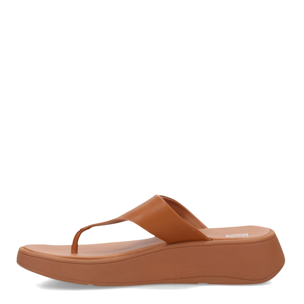 Women's FitFlop F-Mode Flatform Toe-Post Sandal LIGHT TAN FW4-592