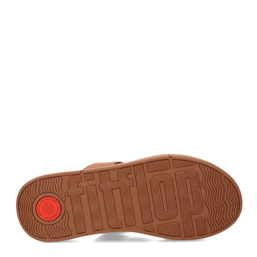 Women's FitFlop F-Mode Flatform Toe-Post Sandal LIGHT TAN FW4-592