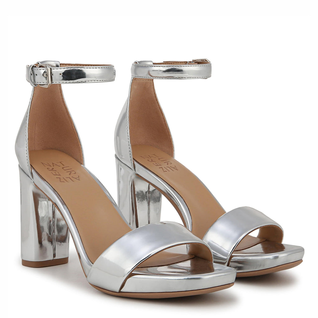 Women's Naturalizer Joy Sandal LIQUID METALLIC SILVER G1728S5024