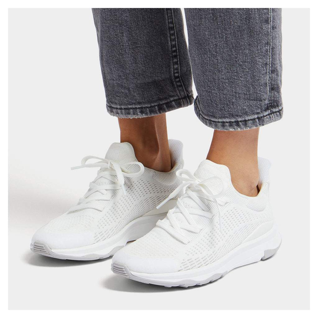 Women's FitFlop VITAMIN FFX Knit Sports Sneaker URBAN WHITE MIX GB7-646