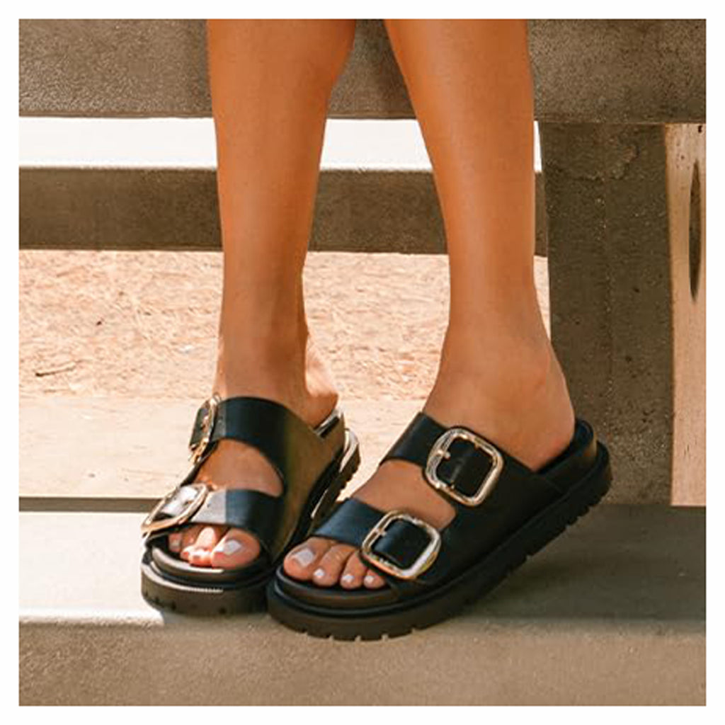 Women's MIA Gen Sandal BLACK GOLD GS1488501-BLL