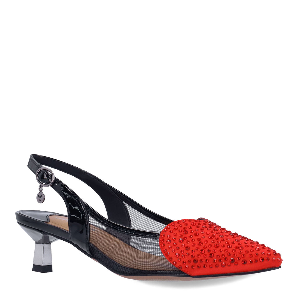 Women's J Renee Gwyn Pump BLACK RED GWYN-PABLR