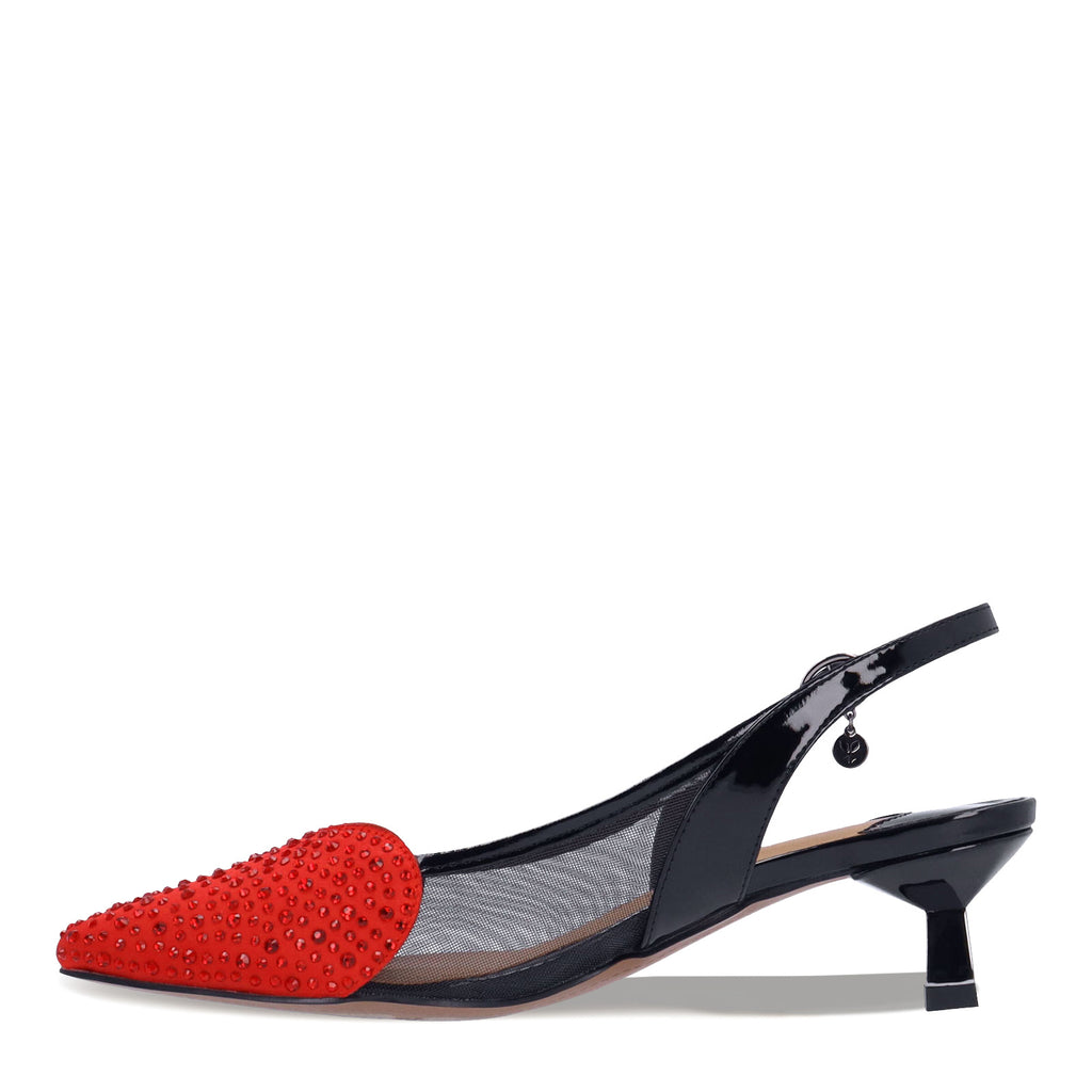 Women's J Renee Gwyn Pump BLACK RED GWYN-PABLR