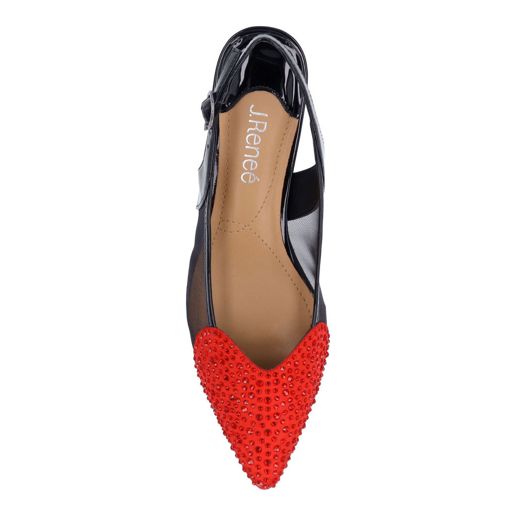 Women's J Renee Gwyn Pump BLACK RED GWYN-PABLR