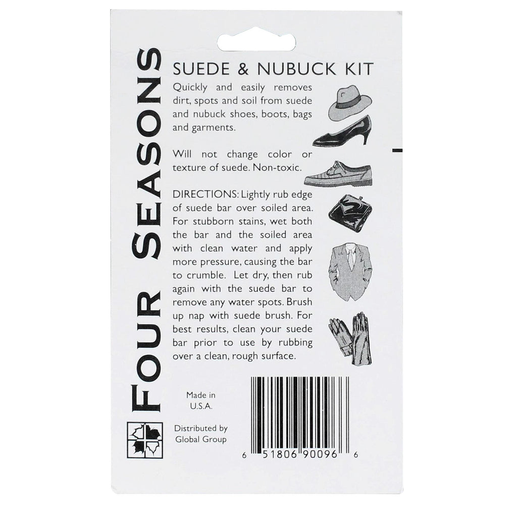 Four Seasons Suede Bar and Brush Kit TRANSPARENT GSBB