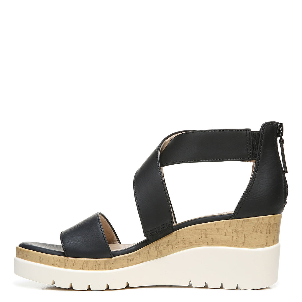 Women's Soul Naturalizer Goodtimes Wedge Sandal BLACK H5571S0001