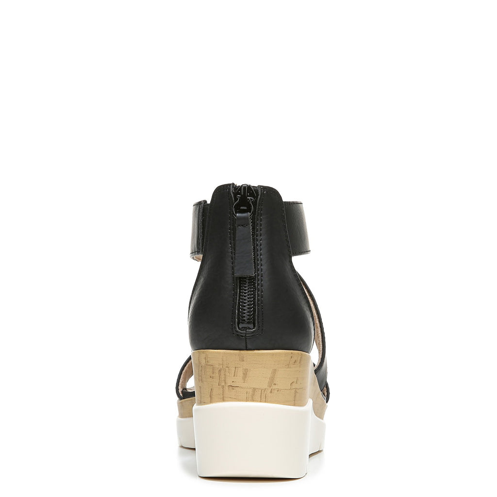 Women's Soul Naturalizer Goodtimes Wedge Sandal BLACK H5571S0001