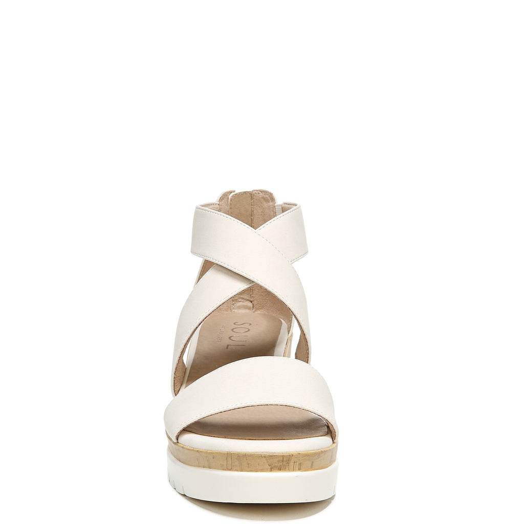 Women's Soul Naturalizer Goodtimes Wedge Sandal PORCELAIN H5571S0250
