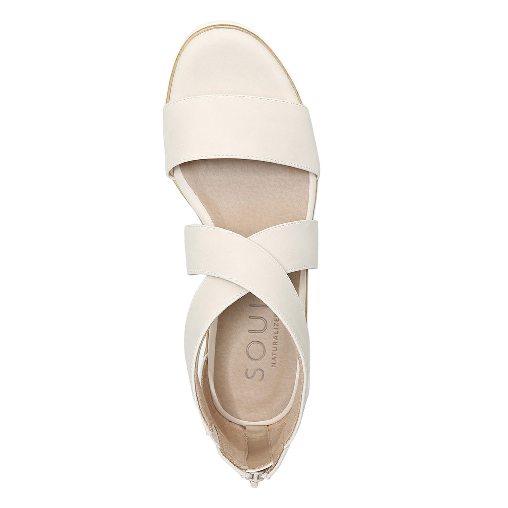 Women's Soul Naturalizer Goodtimes Wedge Sandal PORCELAIN H5571S0250