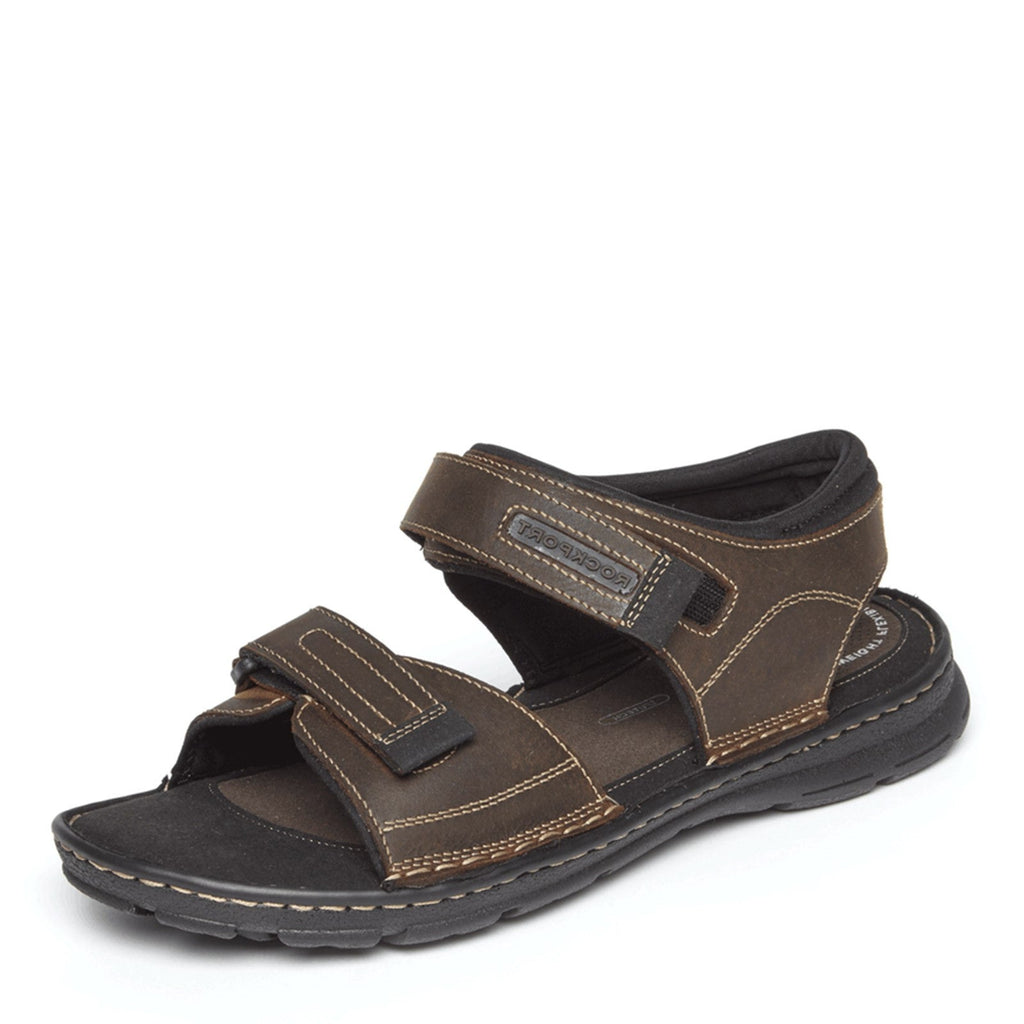Men's Rockport Darwyn Quarter Strap Sandal BROWN H80295