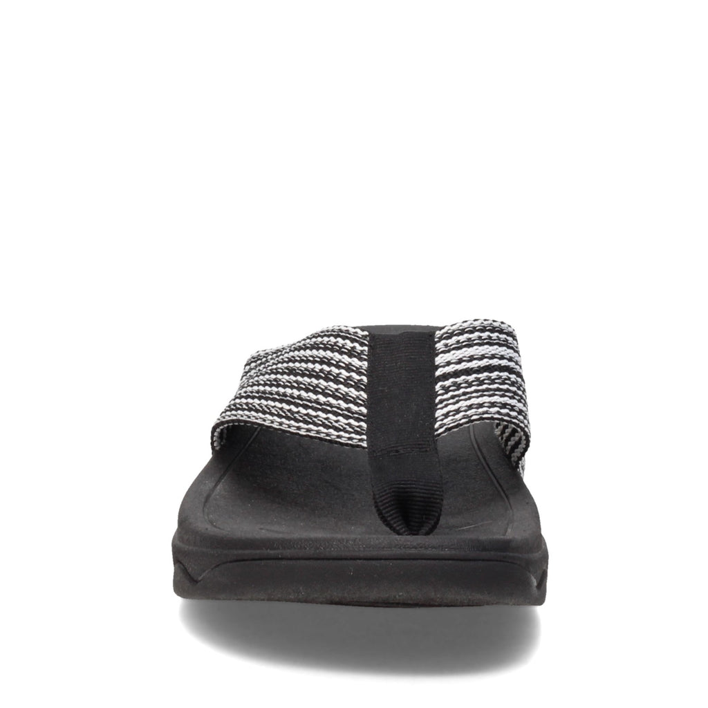 Women's FitFlop Surfa Sandal BLACK/WHITE H84-090