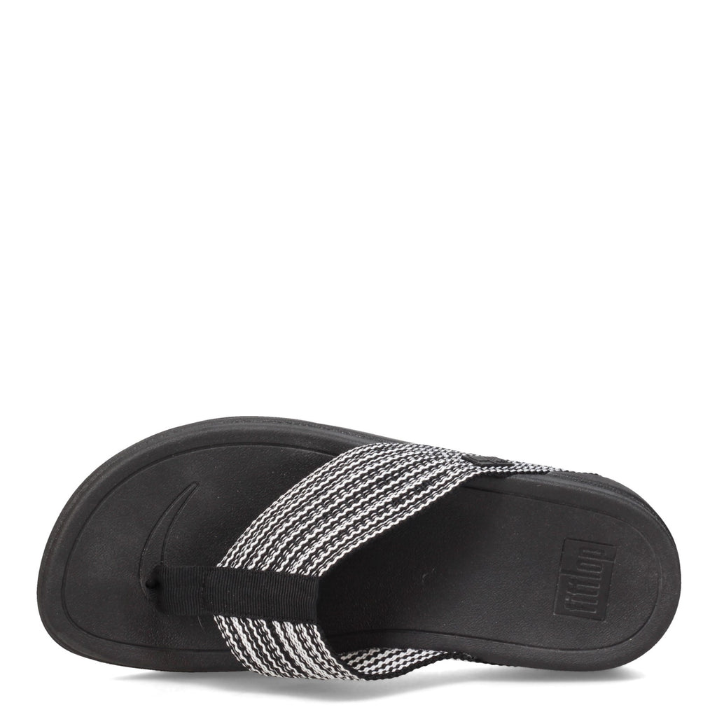 Women's FitFlop Surfa Sandal BLACK/WHITE H84-090