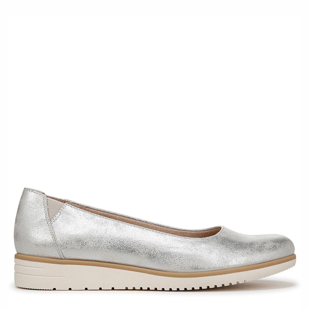 Women's SOUL Naturalizer Idea Ballet Flat SILVER METALLIC H9773S7021