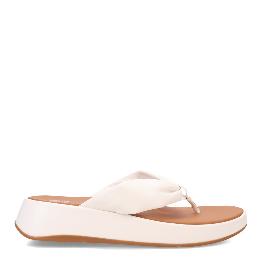 Women's FitFlop F-Mode Leather-Twist Toe-Post Sandal URBAN WHITE HG1-194
