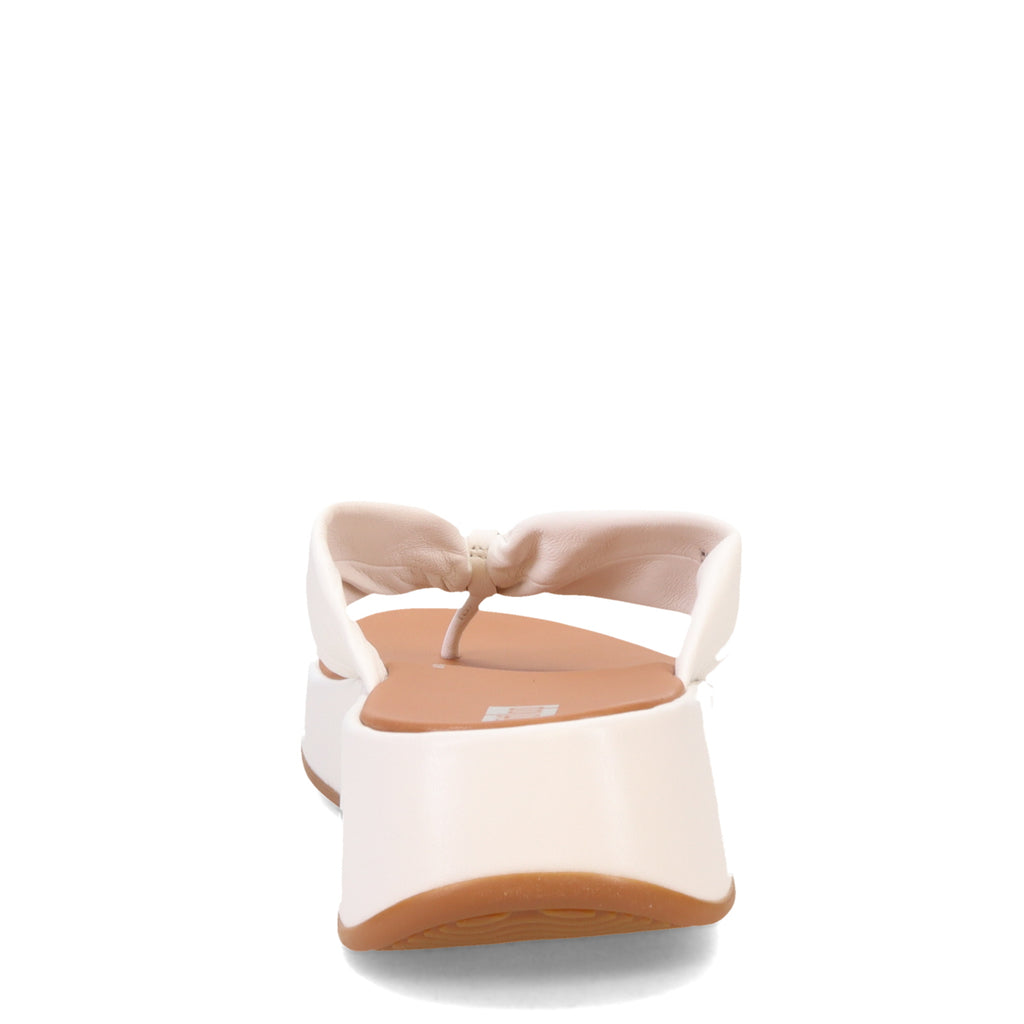 Women's FitFlop F-Mode Leather-Twist Toe-Post Sandal URBAN WHITE HG1-194