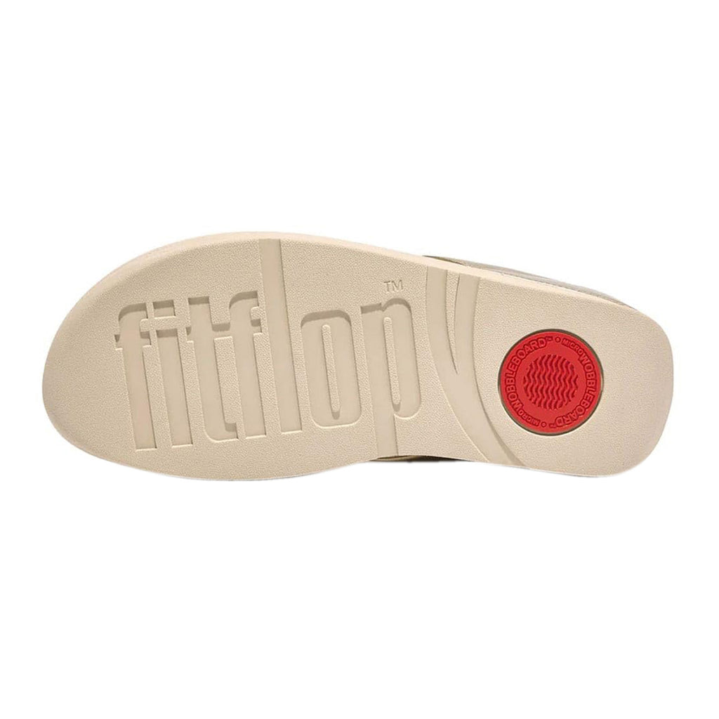 Women's FitFlop Fino Bauble Toe-Post Sandal PLATINO HI9-675