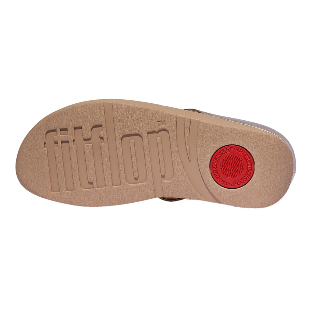 Women's FitFlop Fino Bauble Toe-Post Sandal Metallic Classic Beige HI9-C90