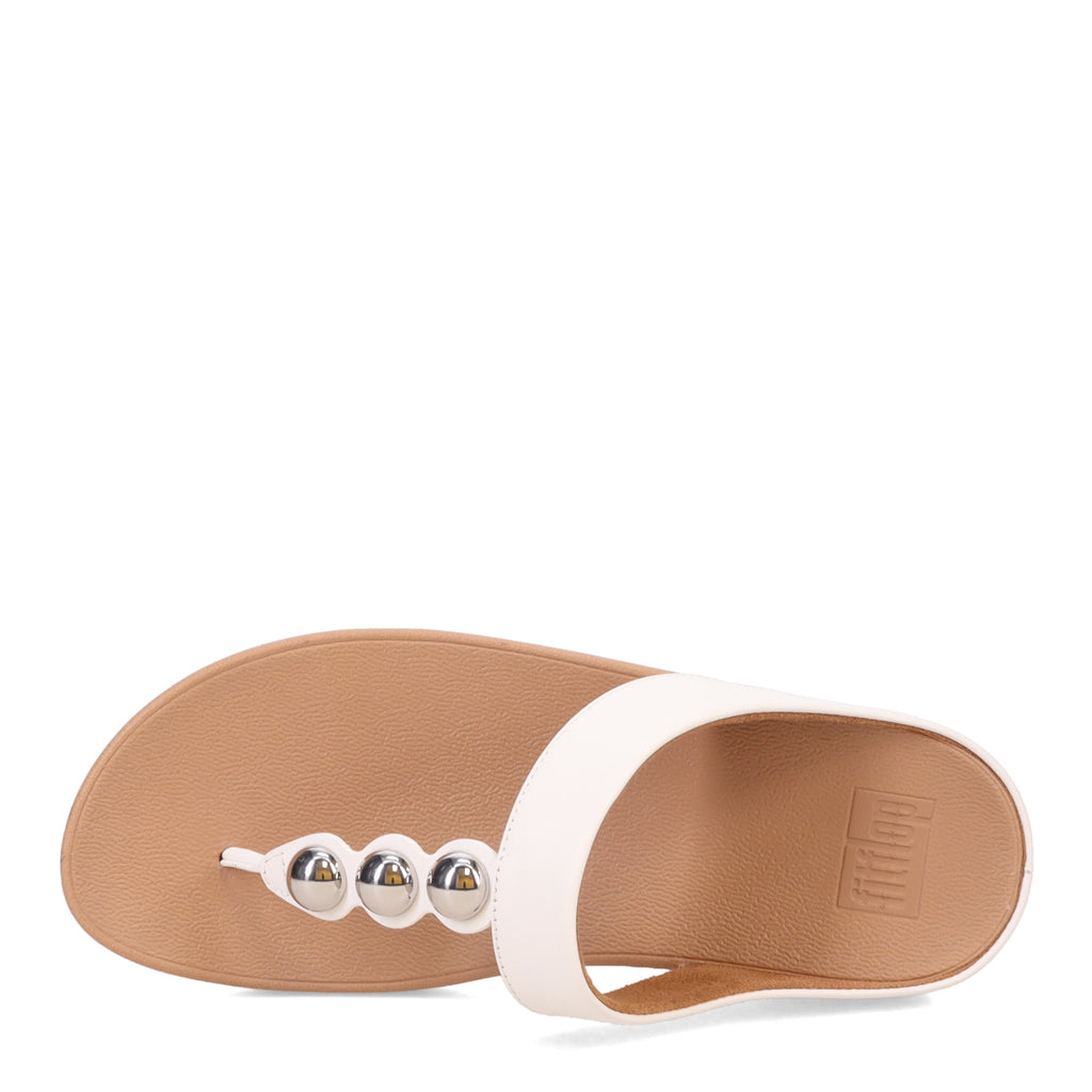 Women's FitFlop Fino Mirror Dome Toe-Post Sandal URBAN WHITE HW8-194