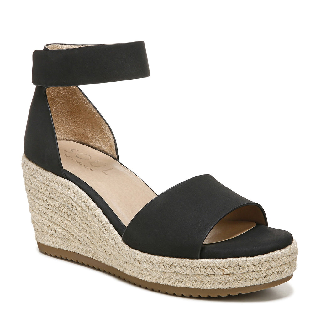 Women's SOUL Naturalizer Oakley Sandal BLACK I0784S0001