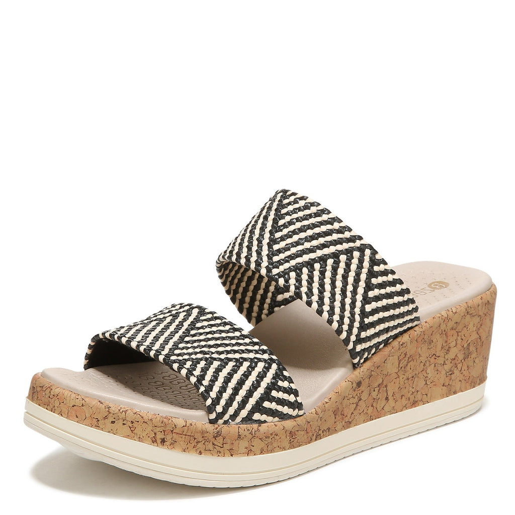 Women's Bzees Resort Sandal BLACK NATURAL I4178F1001
