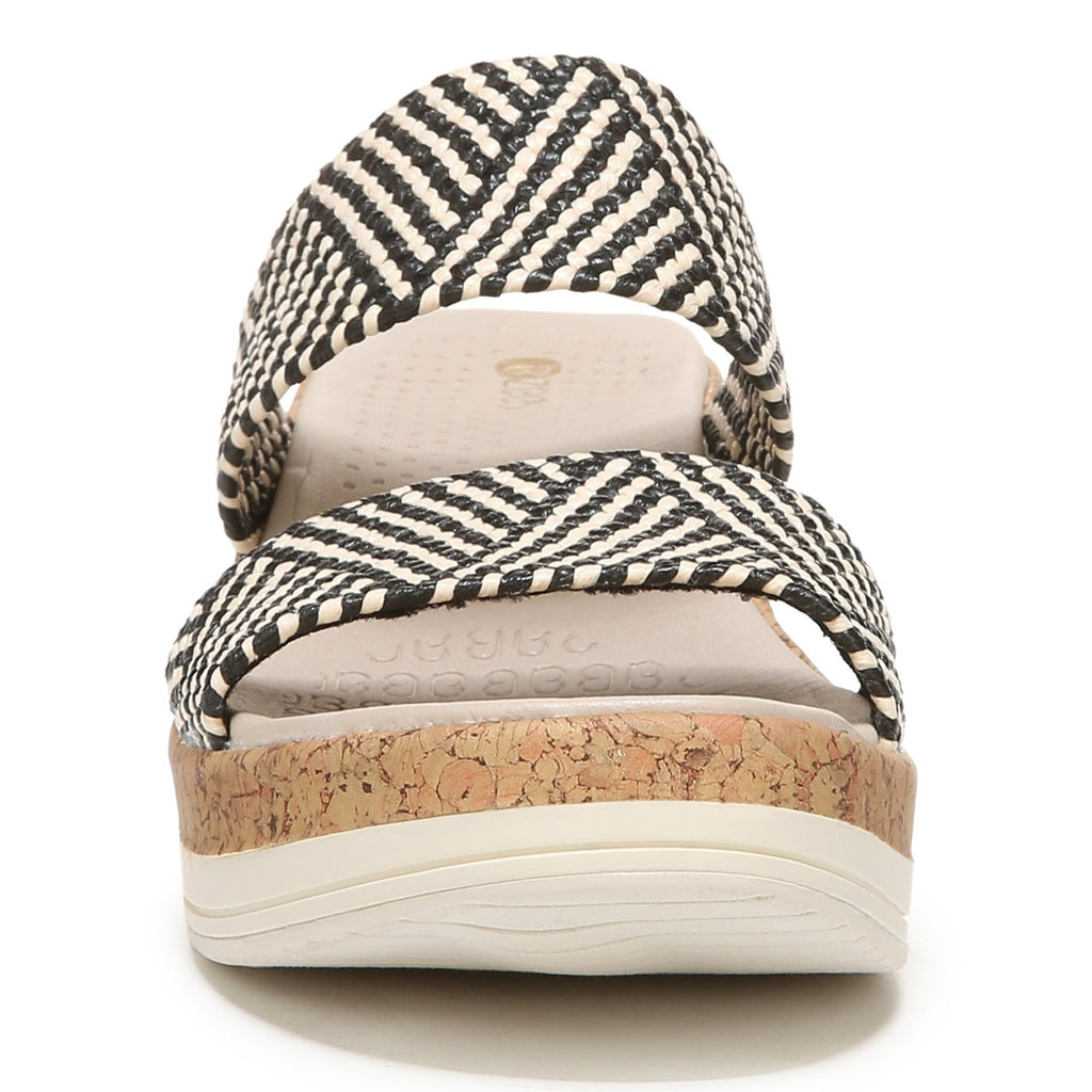 Women's Bzees Resort Sandal BLACK NATURAL I4178F1001