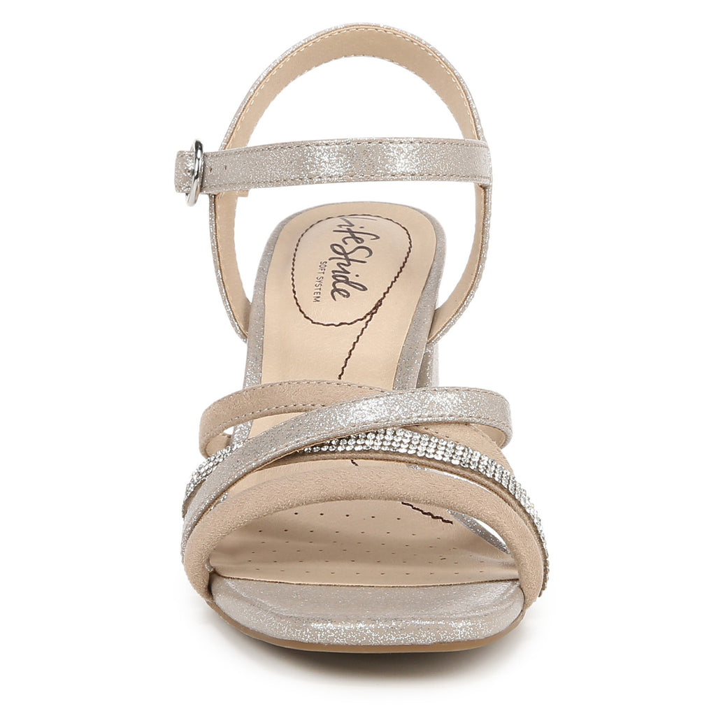 Women's LifeStride Belle Sandal CHAMPAGNE I6599M1250