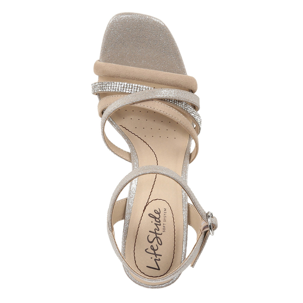 Women's LifeStride Belle Sandal CHAMPAGNE I6599M1250