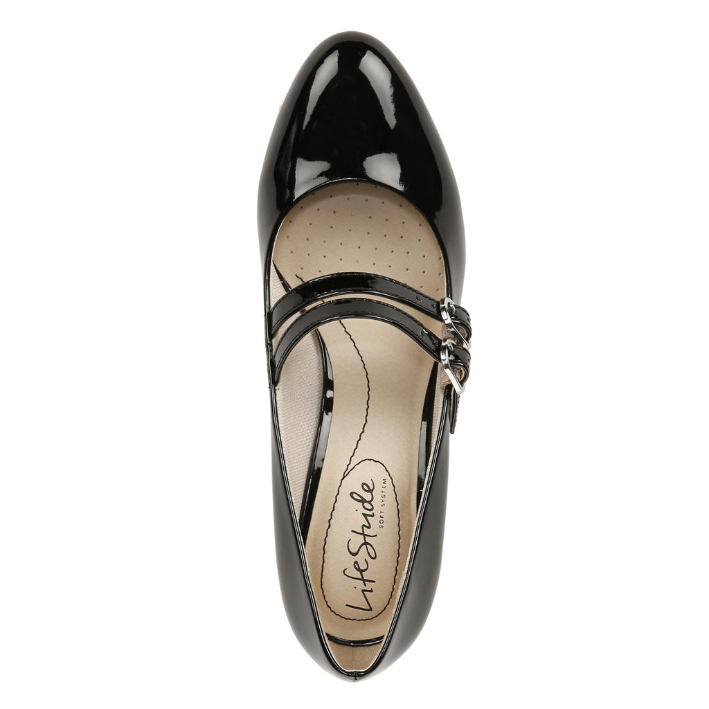 Women's LifeStride True Mary Jane Pump BLACK PATENT I7651S1002
