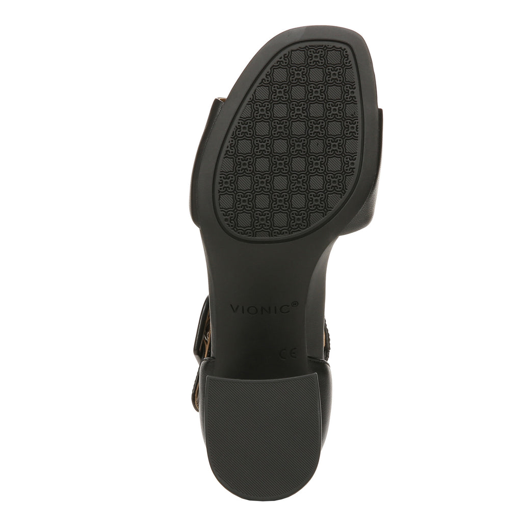 Women's Vionic Chardonnay Sandal BLACK LEATHER I7818L1001