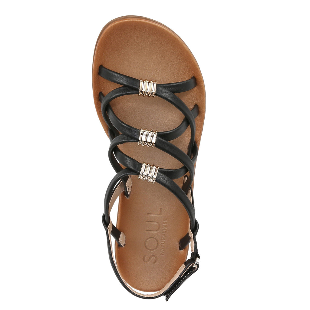 Women's SOUL Naturalizer Sierra Sandal BLACK I9216S1001