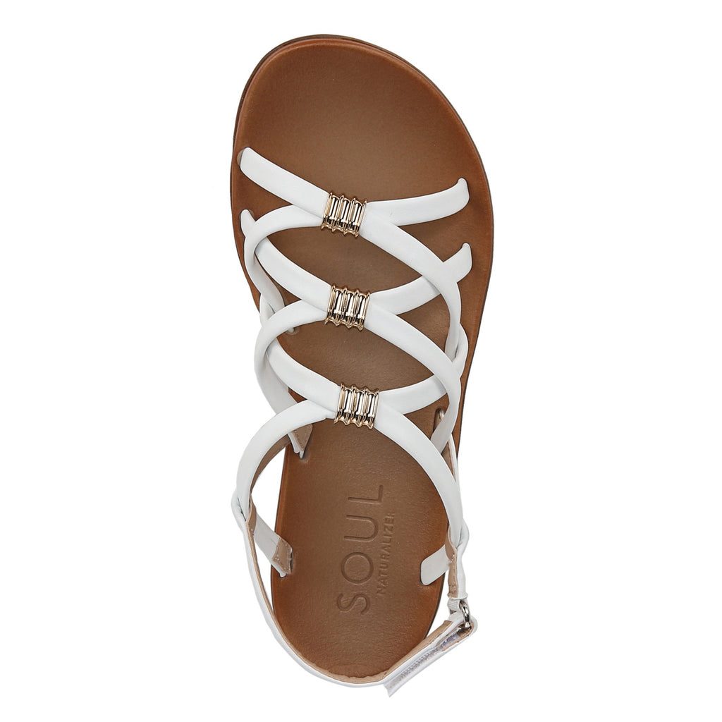 Women's SOUL Naturalizer Sierra Sandal WHITE I9216S1100