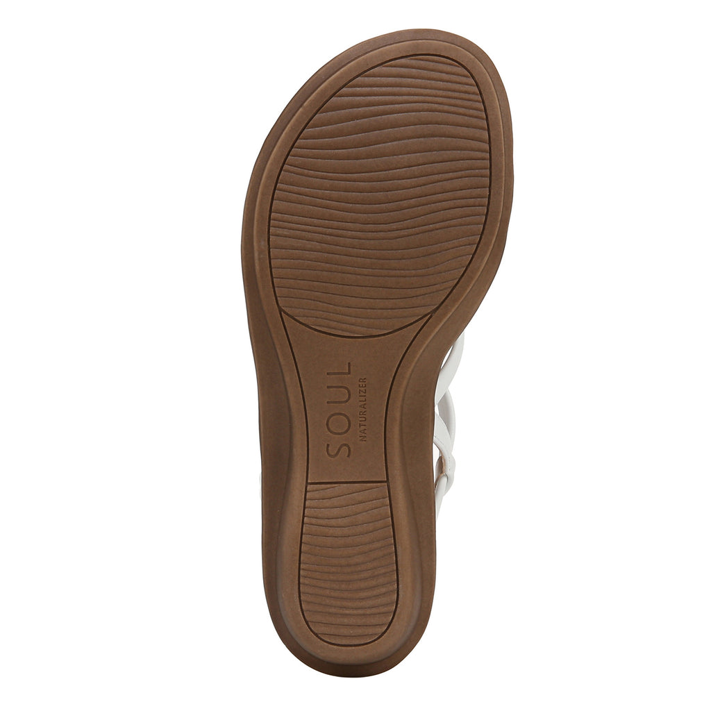 Women's SOUL Naturalizer Sierra Sandal WHITE I9216S1100