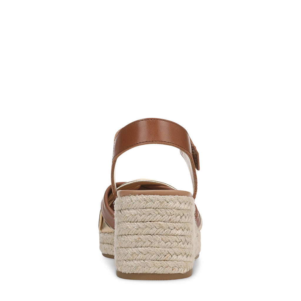Women's Vionic Saratoga Sandal Tan/Gold I9884L5201